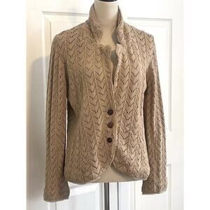 Vintage Womens Spiegel Cardigan Sweater | Beige |‎ Womens Size XLarge | Clean